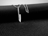 Şef Bıçak Tasarımlı 925 Ayar Gümüş Kolye thumbnail 3