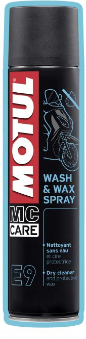 Motul E9 Wash&Wax Hızlı Sprey Temizleyici, Cila 400Ml - 1