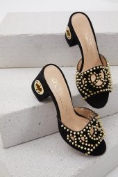 Duygushoesbag Özel Tasrım Hakiki Deri Kadın Terlik - 9