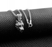 Kızgın Kurt Tasarımlı 925 Ayar Gümüş Kolye thumbnail 1