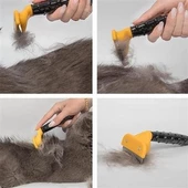Kedi Köpek Tüy Toplama 4,5cm Tarağı  Kaşıma Aparatı - 11