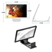 Universal Telefon Tablet Ekran İzleme Standlı Projektör Aleti - 4