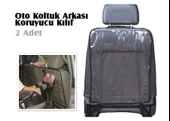 Ayak İzi Koruma Kılıfı Araç içi Oto Koltuk Arkası Koruyucu Kılıf - 7