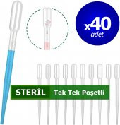 Dolar Kimya STERİL Pastör Pipet (Plastik) - 3 mL x 40 ADET - 1