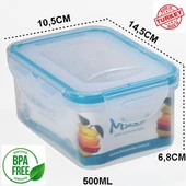 Moon Star Beslenme kabı 0,50Lt Hava Sızdırmaz İki Bölmeli Saklama Kabı-ML151B - 5