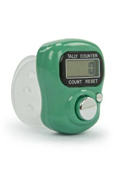 5 Adet Dijital Zikirmatik Sayaç Tesbih Yeşil thumbnail 3