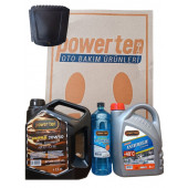 POWERTEN 20W50 MOTOR YAĞI 4LT  + 3 LİTRE ANTİFİRİZ + -20 CAMSUYU - 1