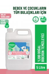 Siveno %100 Doğal Emzik Ve Biberon Temizleyicisi Bitkisel Elde Bulaşık Sabunu Nemlendirici Vegan 5000 ml - 2