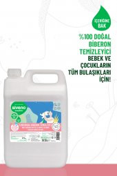 Siveno %100 Doğal Emzik Ve Biberon Temizleyicisi Bitkisel Elde Bulaşık Sabunu Nemlendirici Vegan 5000 ml - 4