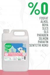Siveno %100 Doğal Emzik Ve Biberon Temizleyicisi Bitkisel Elde Bulaşık Sabunu Nemlendirici Vegan 5000 ml - 5