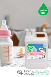 Siveno %100 Doğal Emzik Ve Biberon Temizleyicisi Bitkisel Elde Bulaşık Sabunu Nemlendirici Vegan 5000 ml - 7