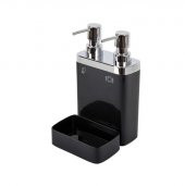 Primanova 2Li Sıvı Sabunluk Süngerli Viva Siyah - 1