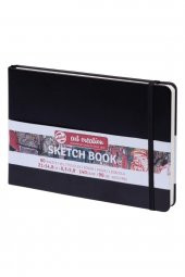 Sert Kapaklı Eskiz Defteri 140gr. 14.8x21cm 80 Yp. Siyah - 1
