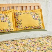 Karaca Home Lansy Sarı %100 Pamuk Tek Kişilik Nevresim Takımı - 8