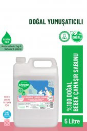 Siveno %100 Doğal Bebek Çamaşır Sabunu Kendinden Yumuşatıcılı Bitkisel Deterjan Konsantre Vegan 5000 ml - 2