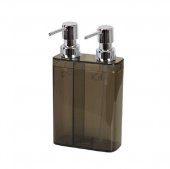 Primanova 2Li Sıvı Sabunluk Viva Şeffaf Siyah - 1