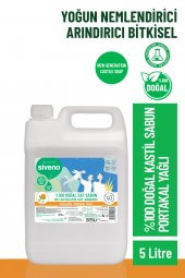 Siveno %100 Doğal Sıvı Kastil Sabun Portakal Yağlı Yoğun Nemlendirici Arındırıcı Bitkisel Vegan 5000 ml - 2