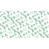 Çikolata Transfer Jelatini 40x25 Yılbaşı Yeşil (25 Adet) - 1