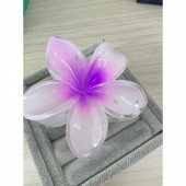 Lila Lotus Çiçeği Mandal Toka 8cm - 1
