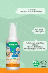 Siveno %100 Doğal Ve Organik Tamanu Yağlı Güneş Losyonu Mineral Filtreli Tüm Aile Için 50 Spf 100 ml - 5