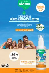 Siveno %100 Doğal Ve Organik Tamanu Yağlı Güneş Losyonu Mineral Filtreli Tüm Aile Için 50 Spf 100 ml - 7