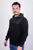 Cazador 23KCEEO05041 Siyah Önü Çıtçıtlı Fermuarlı Kapüşonlu Erkek Sweat - 2