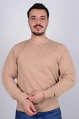 Cazador 23KCEEO05191 Bej Bisiklet Yaka Erkek Sweat - 1