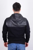 Cazador 23KCEEO05041 Siyah Önü Çıtçıtlı Fermuarlı Kapüşonlu Erkek Sweat - 3