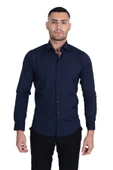 Cengiz İnler Standart Yaka Likralı Slimfit Erkek Gömlek - 8