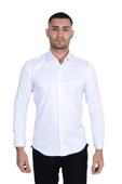 Cengiz İnler Standart Yaka Likralı Slimfit Erkek Gömlek - 2