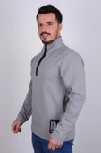 Cazador 23KCEEO05209 Gri Yarım Fermuarlı Scuba Yakalı Erkek Sweat - 2