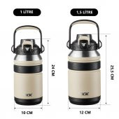 TKK Çelik Termos 1000Ml Bej - 3