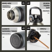 TKK Çelik Termos 1000Ml Bej - 7