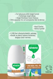 Siveno %100 Doğal Roll-On Hindistan Cevizli Deodorant Ter Kokusu Önleyici Bitkisel Lekesiz Vegan 50 ml - 6