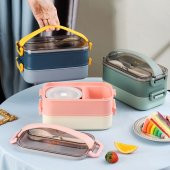 Vagonlife XC-465 1500ml Yeşil Çelik Lunch Box - 2