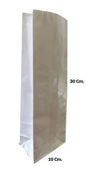 Laminelli Kraft Beyaz Kese Kağıdı - Küçük Boy - 10 x 30 Cm. - 20 Adetlik 10 Paket thumbnail 2