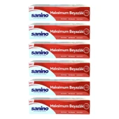 Sanino Diş Macunu 75 ml Maksimum Beyazlık x 6 Adet - 1