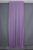 BÜYÜK PETEK MODEL LİLA RENK TEK KANAT Hazır dikilmiş Pileli Fon Perde 75*260 cm thumbnail 1