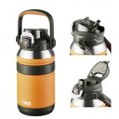TKK Çelik Termos 1000Ml Turuncu - 2