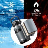 TKK Çelik Termos 1000Ml Turuncu - 9