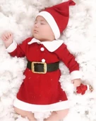 MODAVALS YILBAŞI NOEL BABA & NOEL ANNE ELBİSE ÇOCUK KARDEŞ KOMBİN KOSTÜM thumbnail 1