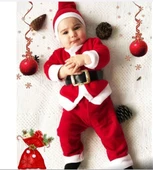 MODAVALS YILBAŞI NOEL BABA & NOEL ANNE ÇOCUK KARDEŞ KOMBİN KOSTÜM thumbnail 1