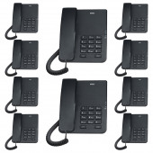 Karel TM140 Analog Masaüstü Kablolu Telefon 10'lu Fırsat Paketi Siyah - 1