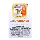 Plaisir Pate 150Gr Tavuk Etli Yetişkin 22Adet Yaş Köpek Maması - 3