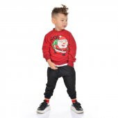 MODAVALS NOEL BABA BASKILI YILBAŞI AİLE KOMBİN SWEAT thumbnail 9