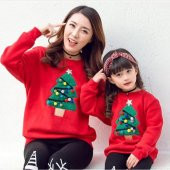 MODAVALS ÇAM AĞACI BASKILI YILBAŞI AİLE KOMBİN SWEAT thumbnail 3