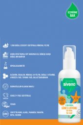 Siveno %100 Doğal Çocuk Güneş Losyonu Leke Karşıtı Antioksidan Nemlendirici Bitkisel Vegan UVA UVB SPF50 - 4