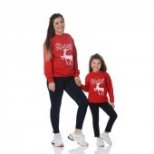 MODAVALS GEYİK BASKILI YILBAŞI AİLE KOMBİN SWEAT thumbnail 3