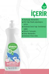 Siveno %100 Doğal Emzik Ve Biberon Temizleyicisi Bitkisel Elde Bulaşık Sabunu Nemlendirici Vegan 500 ml - 2