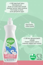 Siveno %100 Doğal Emzik Ve Biberon Temizleyicisi Bitkisel Elde Bulaşık Sabunu Nemlendirici Vegan 500 ml - 5